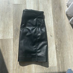Women’s leather mini skirt